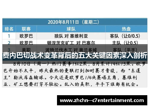 费内巴切战术变革背后的五大关键因素深入剖析